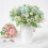 Kunstig silkeblomstbuket i 4 farver 5