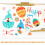 Easter Window Decals PVC - Bunny Carrot Chick Egg Gnome 2