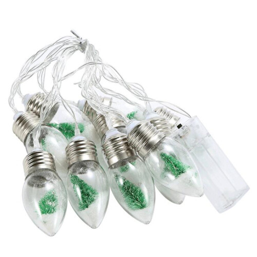 Christmas Tree Snow String Lights 20ft 1