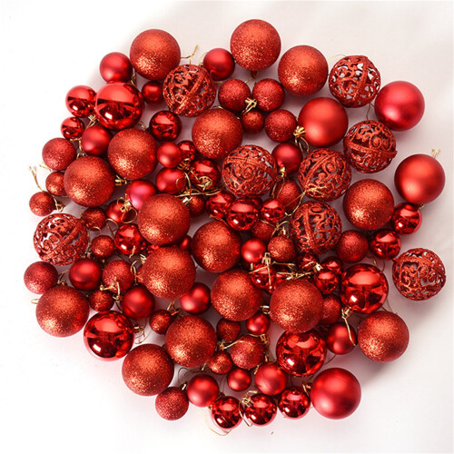 Christmas Ball Ornaments Blue Shatterproof 100 pcs 2
