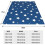 Manta de microfibra 80x60 polegadas com estampa de estrelas azuis 5