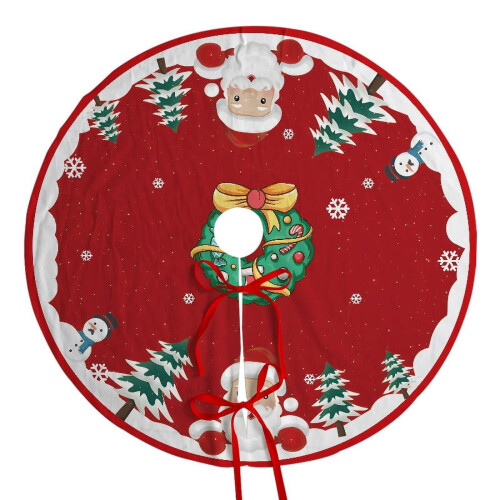 Julgranskjol 150cm Silver Snöflingor 2