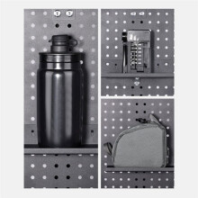 Pegboard Display Bike Gear Storage Aluminum Alloy Organization Bike Gear Storage for Garage Workshop Room Kitchen Desk