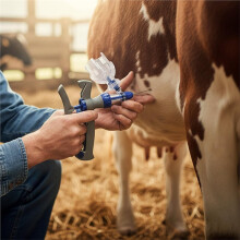 5ML Livestock Syringe for Pig Cow Goat, Automatic Injector with Adjustable Dose & Grip