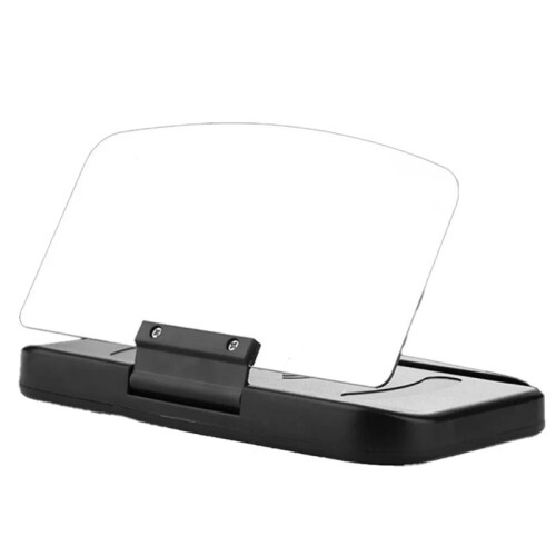 Mobile Phone Holder HUD Car Navigation Projector with 360 Adjustable Dashboard Display Mount for Smartphones Charging