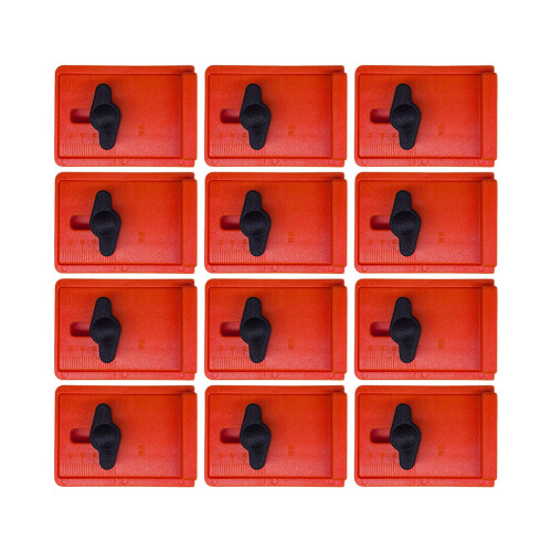 12Pcs Plastic Floor Leveling Wedges Flooring Spacers For