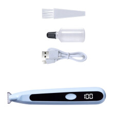 Ergonomic Body Pet Hair Clippers Safe For Sensitive Areas-Blue