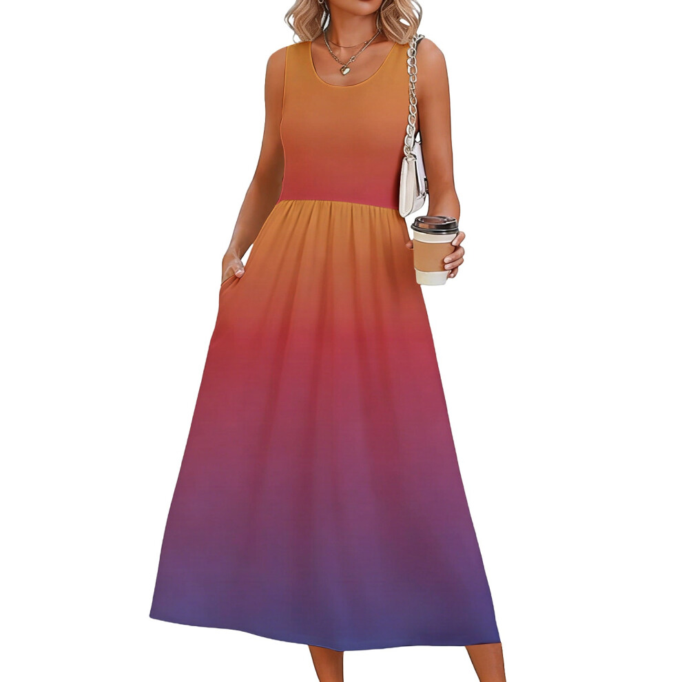 Dresses for Women Flowy Casual Dress Beach Vacation-Multi XL