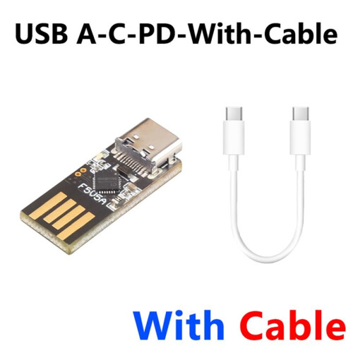 Pour Raspberry Pi5 Adaptateur USB AC PD avec Câble  PD Trigger Activation Power USB-A Vers USB-C pour Raspberry Pi 5 1