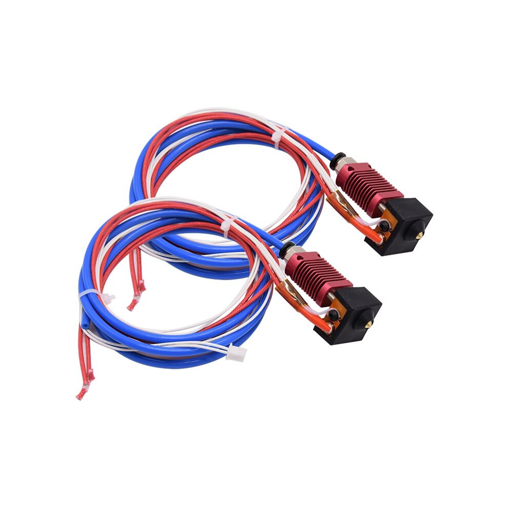 2Pc Extruder Hotend Kit Extruder Bowden Ptfe Tubing Mk8 Nozzle Hot End For 3 V2 Parts 4711080890547