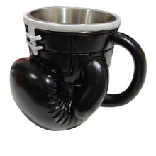 1 Stück Lustiger Boxhandschuhbecher Aus Edelstahl, Kaffeetasse Aus Kunstharz, Tischdekoration, Wasserbecher, 200 Ml