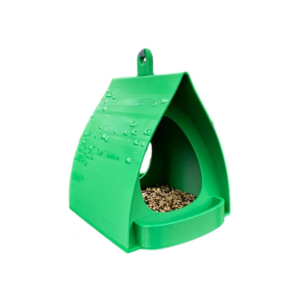 Hanging Bird Feeder Large Capacity Outdoor Bird Feeder Birdhouse Garden Bird Feeder For Sparrow Balcony Yard Porch Green 4712279307433