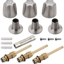 39619 Bathtub Shower Handle Remodel/Rebuild Trim Kit, Shower Knob 3 Piece for Price Pfister Verve Faucets
