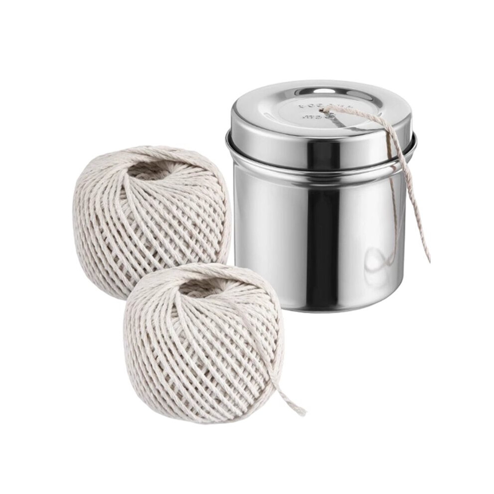 Kitchen Twine With With Stainless Steel Dispenser, 2 Pack 216Ft Cooking Twine, 2Mm Natural Cotton Butcher Twines 4712474994537