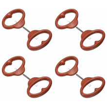 Pottery Wire Tool 4Pcs 1.57" Standard Clay Wire Cutter Cutting Pottery Tools with Plastic Handle