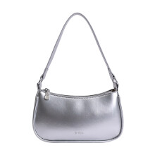 Elegante PU-Umhängetasche, Abendtasche,-Silber ohne Anhänger