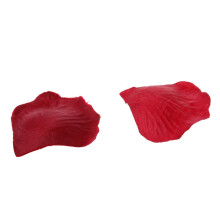 600Pcs Fabric Rose Petals Flower Favors for Wedding Party Decoration Red