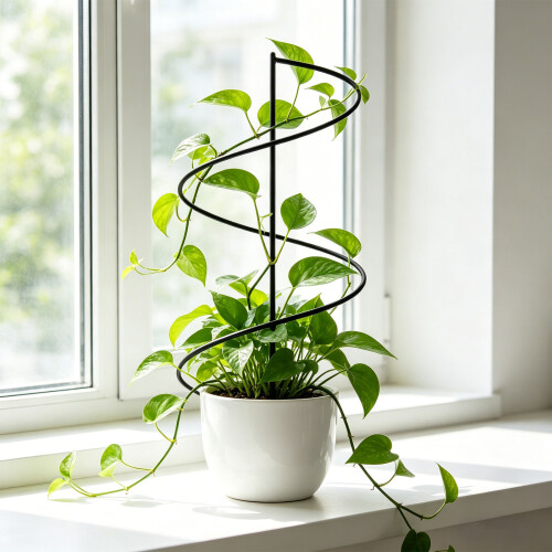 Indoor Stackable Plant Trellis Climbing Plant Small Plant-Black 2