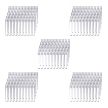 500 Stück Klare Kunststoff Reagenz Gläser mit Weißen Schraub Kappen Proben Behälter Flaschen Druck Kappen 12X75mm