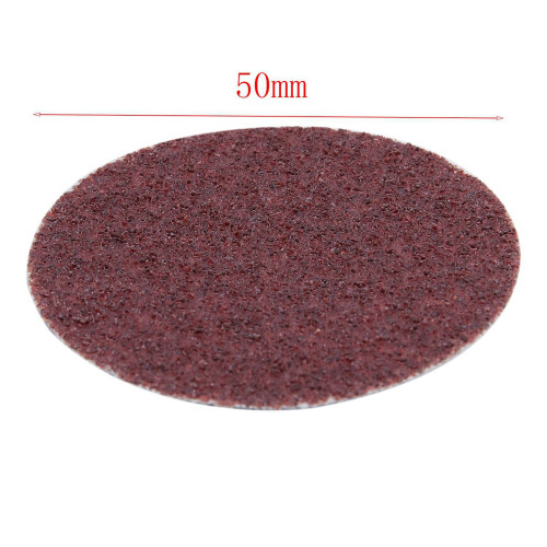 100 PCS 2 inch /50 mm 80 Grit Roll Lock Sanding Disc Abrasive Pads