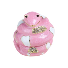 Exquisite Chinese Zodiacs Enamel Container For Jewelry-S pink