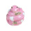 Bunte emaillierte Tierfiguren-Box mit 12-S rosa 1