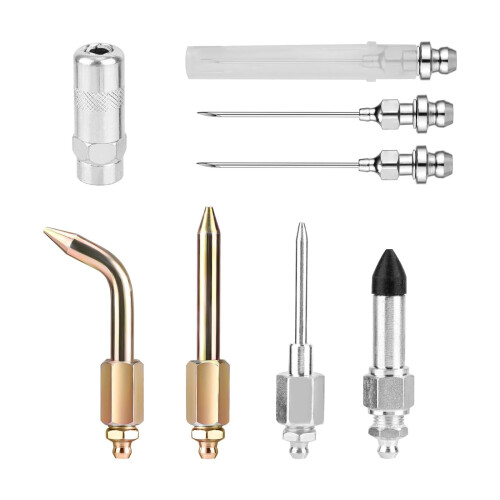 Multipurpose Lubrication Accessory Set Galvanized Steel Nozzles