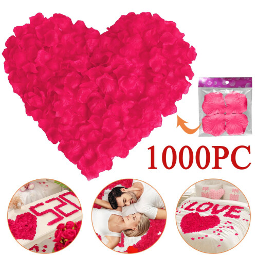 Artificial Silk Rose Petals Wedding Decor1000pcs 1