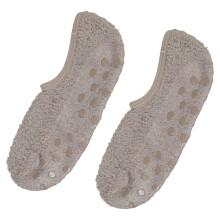 Fuzzy Sock Plush Slipper Sock with Antis slip-Light coffee