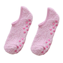Antis Slip Hospital Socks with Grip for Women Girls-light pink