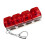 Mechanical Keycap Decompression Device 4 Shaped-transparent red 1