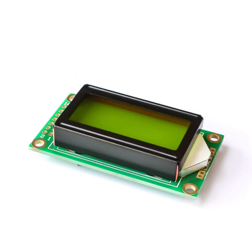 Blue Green Backlit LCD Module 0802 8x2 Character-green screen