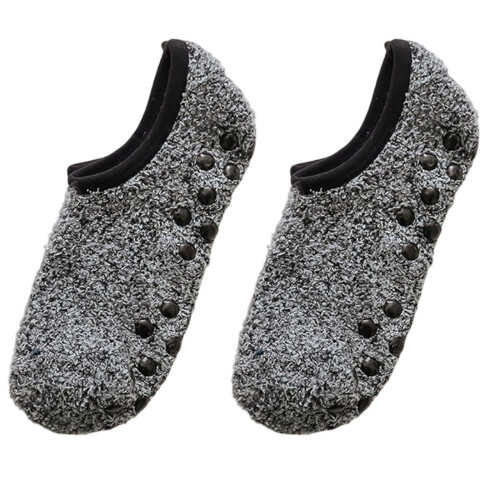 Fuzzy Socks Winter Warm Slipper Socks Home Sleeping-Dark Grey