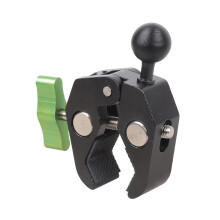 17mm kogelkop stuurklembevestigingsbasis-Groen Zwart balhoofd