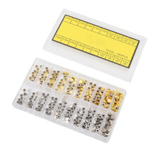 300 Stück Edelstahl-Uhrenkronen-Set 3,5-6 mm
