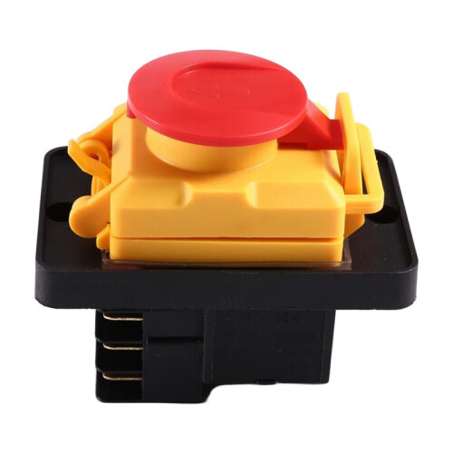 KJD22 250V Electromagnetic  Waterproof 6Pin Push Button  for Lathe Machines Power Tools Waterproof