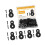 Double Hole Connectors Panel Connecting Hardware 30pcs-Black 1