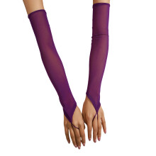 Elegant Fingerless Gloves For Women Prom Night-Dark Purple