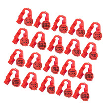 Universals 6mm Hole Anti Theft Hook Fasteners for Shelving-Red