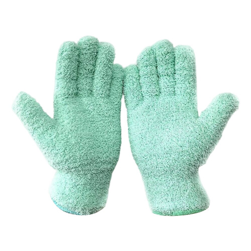 Gants de nettoyage polyvalents avec microfibre douce, gants-bleu