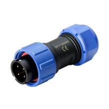 Connecteur d'aviation à prise mâle, étanche, écrou-4 cœurs
