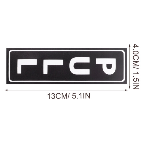 Adesivi per porte Push Pull in PVC nero, 6 paia 2