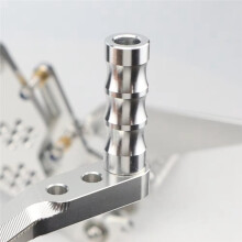 Raised Pedal Competition Modified Pedal Adjustable Motorcycle Components for Zhang Xue ZX500RR Silver