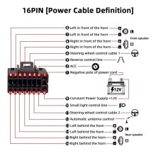 Car Radio in Car Multimedia Video Player for E39 E46 E53 Audio Amplifier Power Cable Adapter
