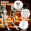 2 συσκευασίες σκελετών Halloween 16 ιντσών με δυνατότητα μεταμφίεσης 3