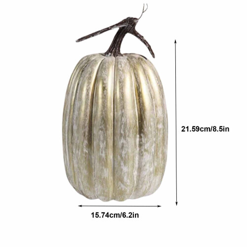 Abóboras artificiais para decoração de outono, 21,5 cm (8,5 polegadas) 2