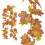 Artificial Maple Leaf Garland Fall Thanksgiving Decor 5
