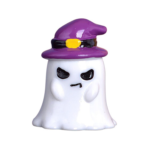 Halloween mini harsfiguurtjes: pompoen en spook (6 stijlen) 1
