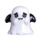 Hvit harpiks spøkelsesfigur Halloween-dekorasjon 1 stk 2