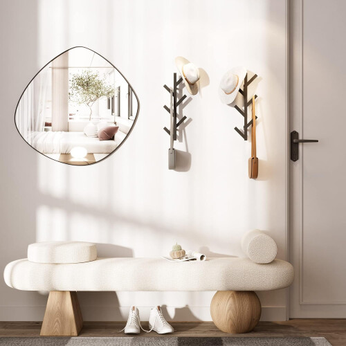 Wall Mounted Coat Rack Metal Modern 16 Inch 1